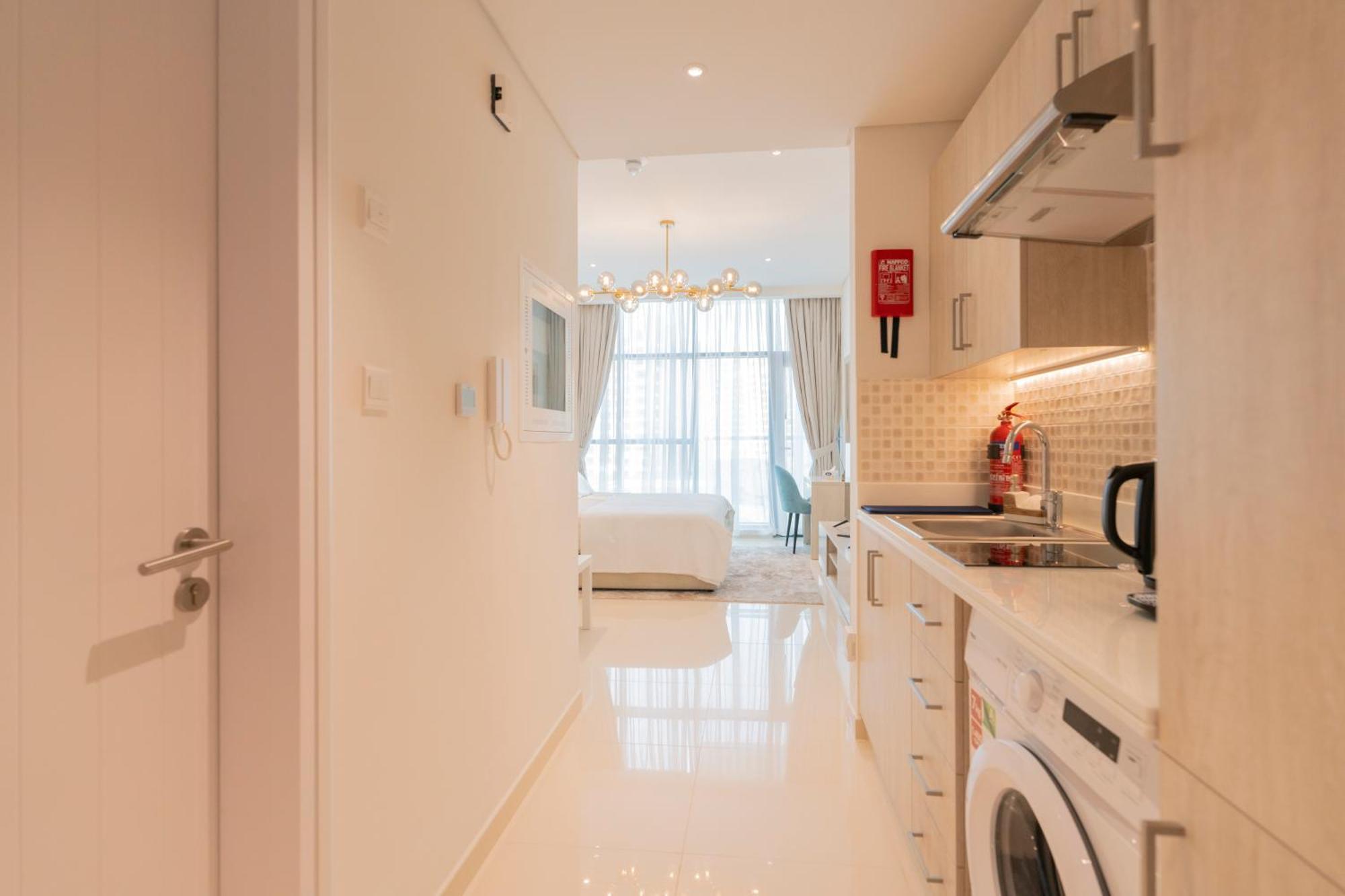 Luxury Studio, Seven Palm Residence-Palm Jumeirah ดูไบ ภายนอก รูปภาพ